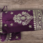 Vichitra sik  fabric embroidered  blouse  for women