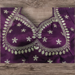 Vichitra sik  fabric embroidered  blouse  for women
